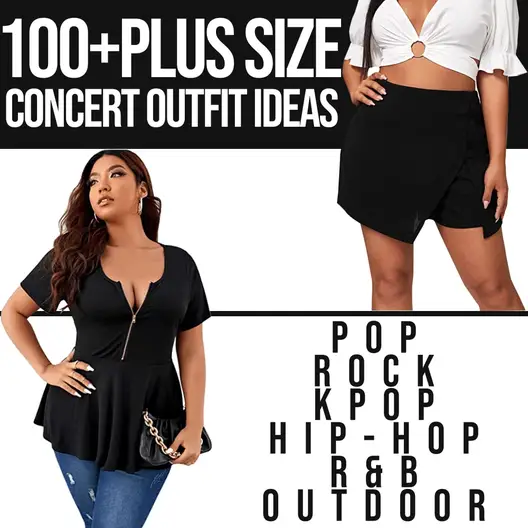 100+Plus Size Concert Outfit Ideas: Outdoor/Pop/Rock/Kpop/Hip-Hop/R&B –  Festival Attitude