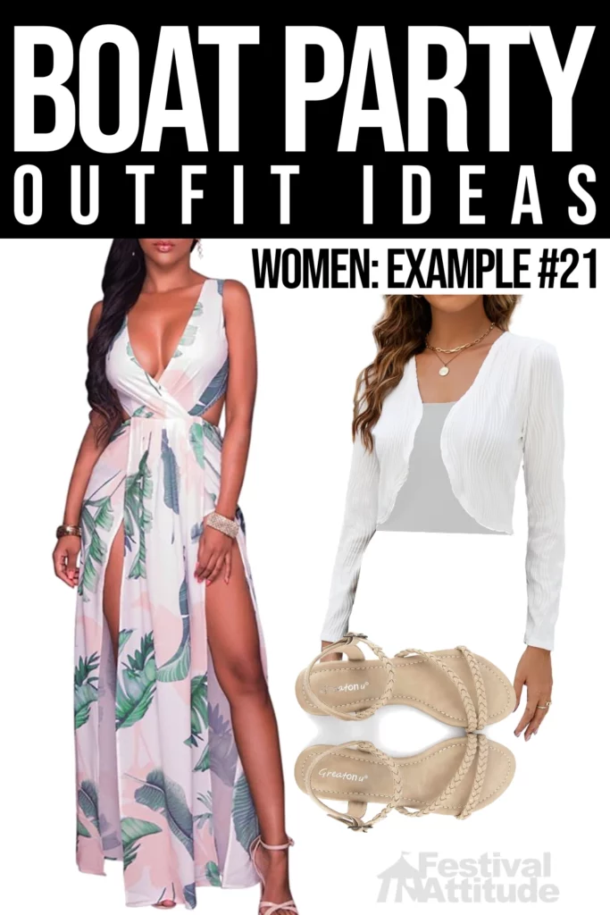 yacht party outfit female